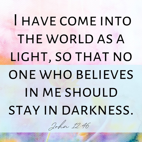 Bible Verse Beaded Bracelet - Handmade - NEW - John 12:46 - Picture 2 of 2